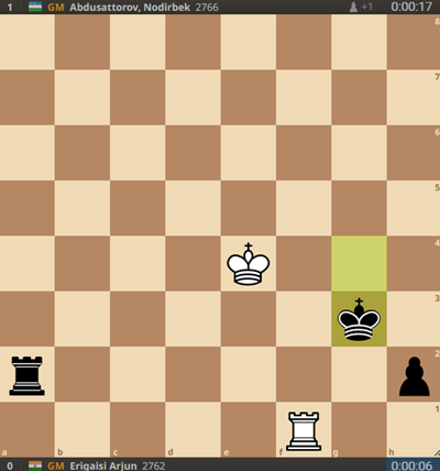 Final position in decisive tiebreak game